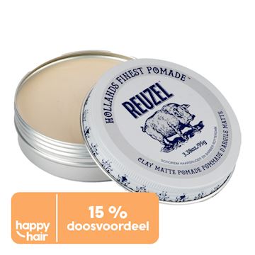 REUZEL POMADE CLAY MATTE 95gr DOOS à 12st "15% VOORDEEL"