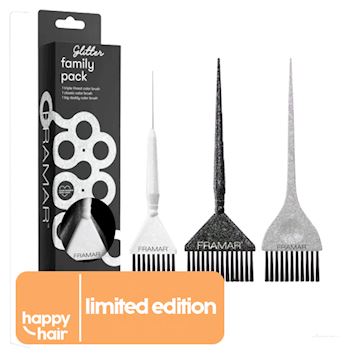FRAMAR VERFKWAST FAMILY PACK 3st GLITTER