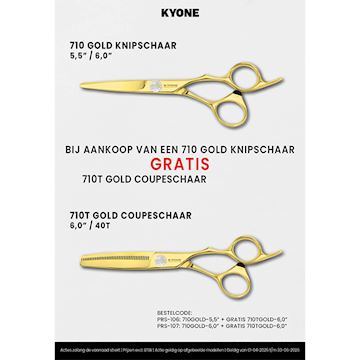 KYONE SCHARENSET 710 GOLD 5,5" & GRATIS 710T 6" COUPE (KW2)*