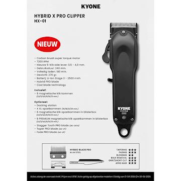 KYONE TONDEUSE HYBRID X PRO CLIPPER HX-01 (KW2)