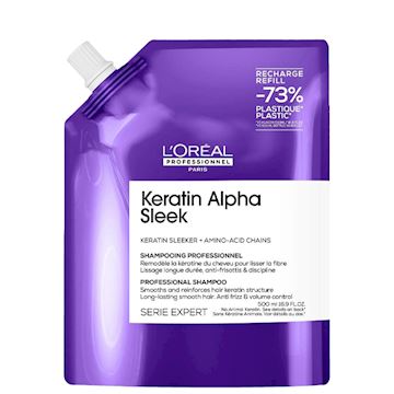 L'OREAL SE KERATIN ALPHA SLEEK SHAMPOO REFILL 500ml