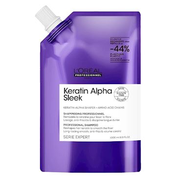 L'OREAL SE KERATIN ALPHA SLEEK SHAMPOO REFILL 1000ml