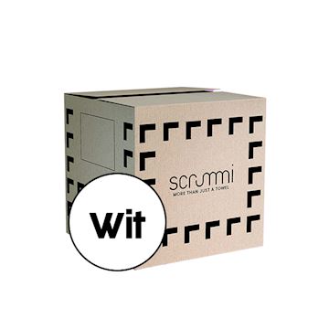 SCRUMMI LUXE WAFFLE TOWELS 80x40cm WIT 400 STUKS
