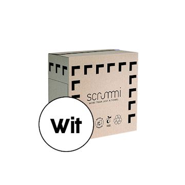 SCRUMMI LUXE WAFFLE TOWELS 80x40cm WIT 200 STUKS