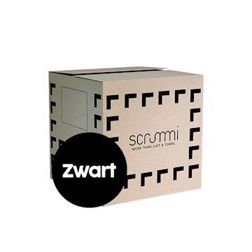 SCRUMMI LUXE WAFFLE TOWELS 80x40cm ZWART 400 STUKS