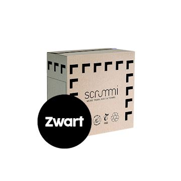 SCRUMMI LUXE WAFFLE TOWELS 80x40cm ZWART 200 STUKS