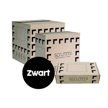 SCRUMMI LUXE WAFFLE TOWELS 80x40cm ZWART