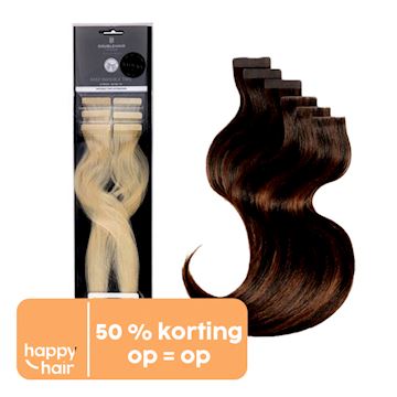 BALMAIN EASY INVISIBLE TAPE HUMAN HAIR  6st 40cm KLEUR 3.5O*