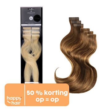 BALMAIN EASY INVISIBLE TAPE HUMAN HAIR 6st 40cm KLEUR 6G.8G*