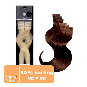 BALMAIN EASY INVISIBLE TAPE HUMAN HAIR  6st 40cm KLEUR L5*