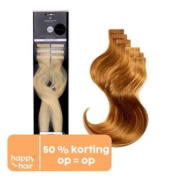 BALMAIN EASY INVISIBLE TAPE HUMAN HAIR  6st 40cm KLEUR L8*