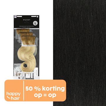 BALMAIN DOUBLEHAIR EXTENSIONS 40cm 3st KLEUR 1*