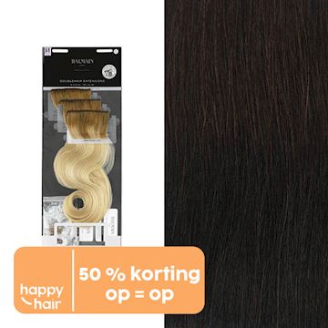 BALMAIN DOUBLEHAIR EXTENSIONS 40cm 3st KLEUR 3.5 OMBRE*