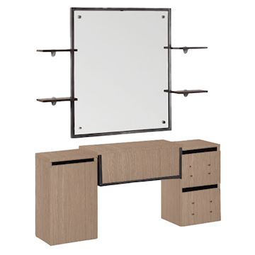 SALON AMBIENCE MM/120-05 KAPTAFEL BARBER MONZA OAK