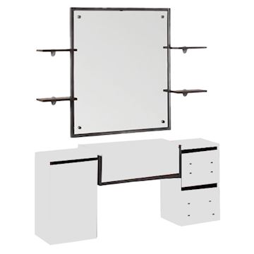SALON AMBIENCE MM/120-06 KAPTAFEL BARBER MONZA WHITE ASH