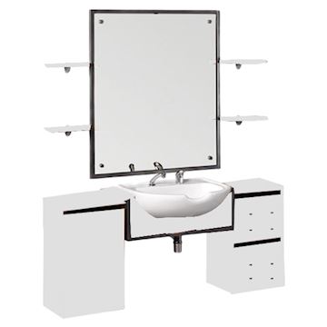 SALON AMBIENCE MM/121/B-06 KAPTAFEL BARBER MONZA WHITE ASH