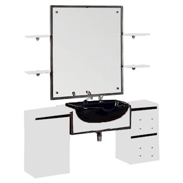 SALON AMBIENCE MM/121/N-06 KAPTAFEL BARBER MONZA WHITE ASH