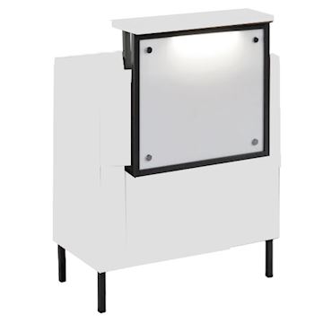 SALON AMBIENCE RD/326-06 INFINITY DESK WHITE ASH