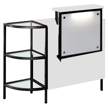 SALON AMBIENCE RD/328-06 INFINITY DESK WHITE ASH
