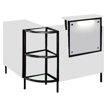 SALON AMBIENCE RD/336-06 INFINITY DESK WHITE ASH