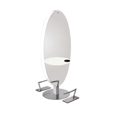 SALON AMBIENCE MI/600-03-06 SPIEGEL MERCURY WHITE ASH