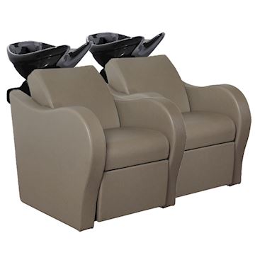 SALON AMBIENCE LUXURY WASHUNIT 2-PLACE ZWART