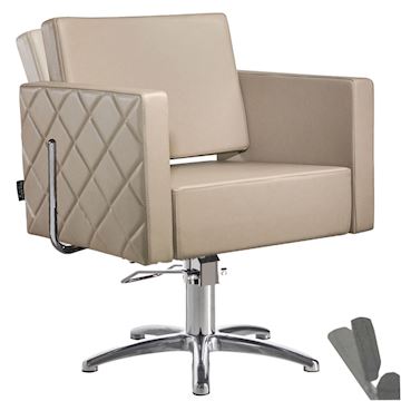 SALON AMBIENCE CH/101-2 STOEL SQUARE+ POMP 2 JAAR GARANTIE