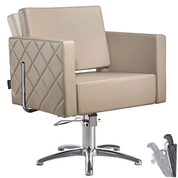 SALON AMBIENCE CH/102-2 STOEL SQUARE+ POMP 2 JAAR GARANTIE