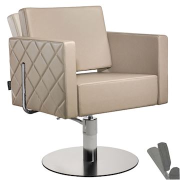 SALON AMBIENCE CH/101-2/R STOEL SQUARE+ POMP 2 JAAR GARANTIE