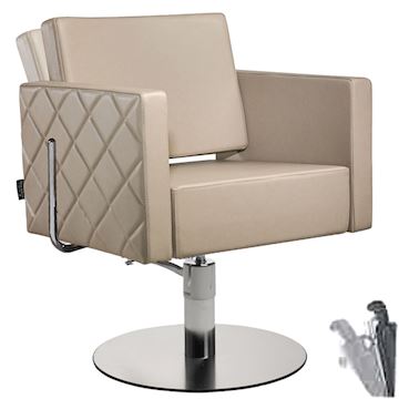 SALON AMBIENCE CH/102-2/R STOEL SQUARE+ POMP 2 JAAR GARANTIE