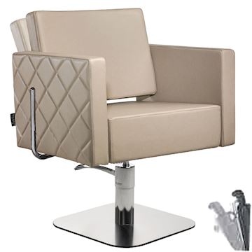 SALON AMBIENCE CH/102-2/S STOEL SQUARE+ POMP 2 JAAR GARANTIE