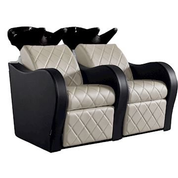 SALON AMBIENCE LUXURY+ WASHUNIT 2-PLACE ZWART