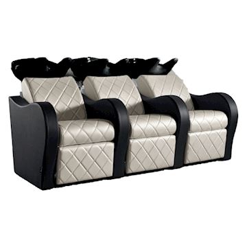 SALON AMBIENCE LUXURY+ WASHUNIT 3-PLACE ZWART
