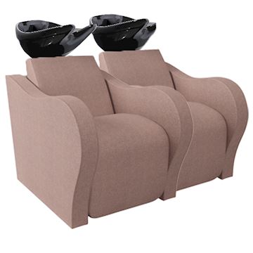 SALON AMBIENCE LUXURY LONGUE 2-PLACE WASHUNIT ZWART