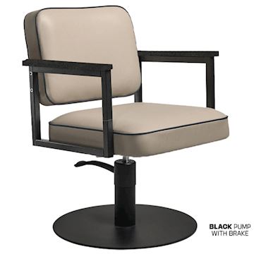 SALON AMBIENCE CH/190-4/RN-02 STOEL MADISON BLACK ASH