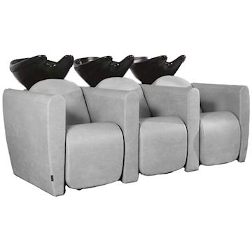 SALON AMBIENCE LEGEND WASHUNIT 3-PLACE ZWART