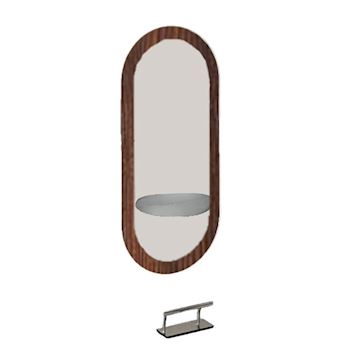 SALON AMBIENCE MI/630-05-04 ECLIPSE SPIEGEL MOKA
