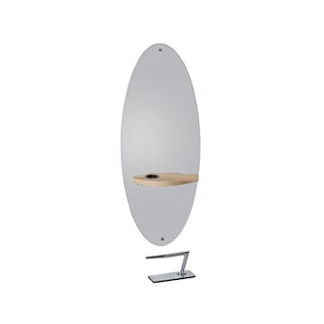 SALON AMBIENCE MI/595-03 SPIEGEL MERCURY OVAL WOODEN