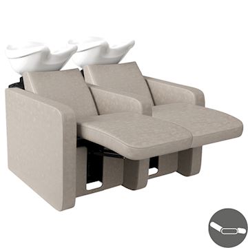 SALON AMBIENCE WU/1021/B NEPTUNE CHAISE LONGUE WIT 2-PLACE