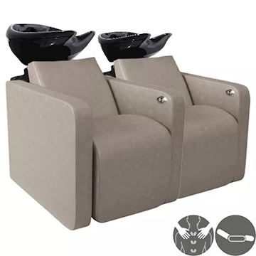SALON AMBIENCE WU/1020/N NEPTUNE MASSAGE ZWART 2-PLACE