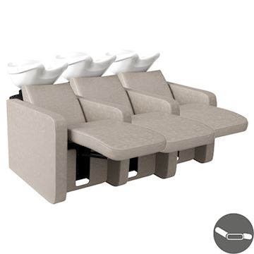 SALON AMBIENCE WU/1031/B NEPTUNE CHAISE LONGUE WIT 3-PLACE