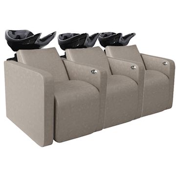 SALON AMBIENCE NEPTUNE WASHUNIT ZWART 3-PLACE
